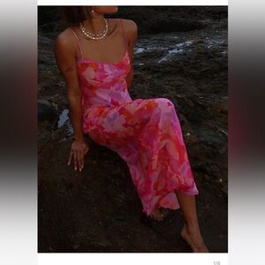 Rumored vintage slip maxi dress multicolored.  New with tags size xs